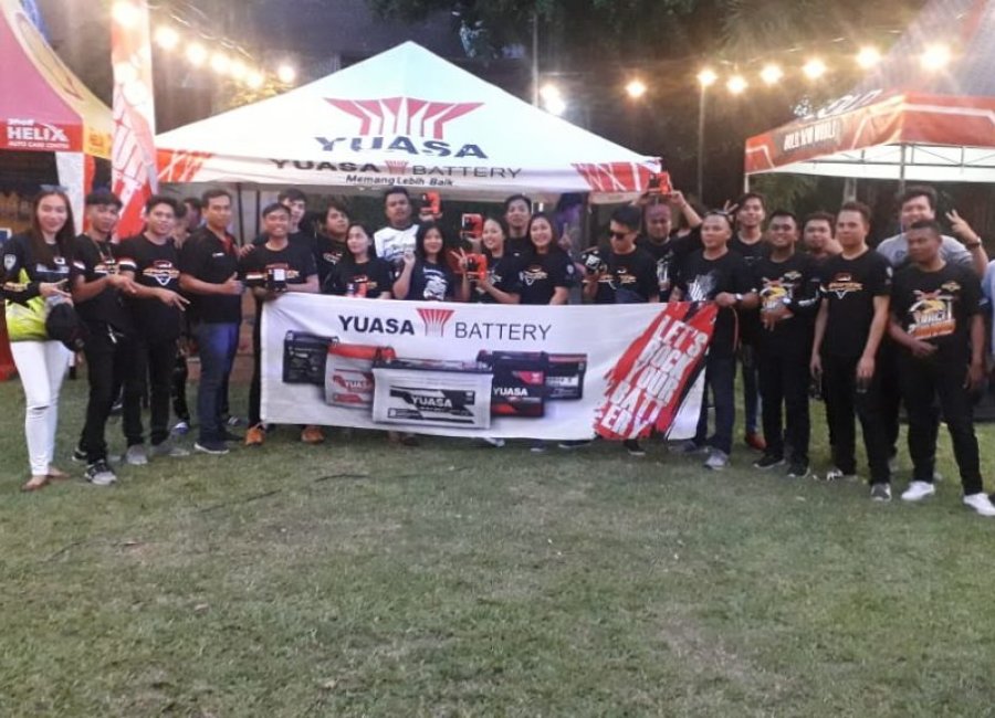 YUASA @ 2ND ANNIVERSARY AEROX RIDER CLUB INDONESIA (ARCI) CHAPTER MANADO