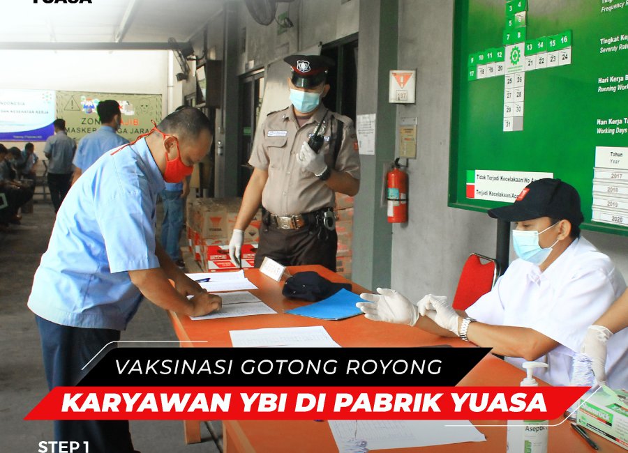 Vaksinasi Gotong Royong Karyawan Yuasa Battery Indonesia