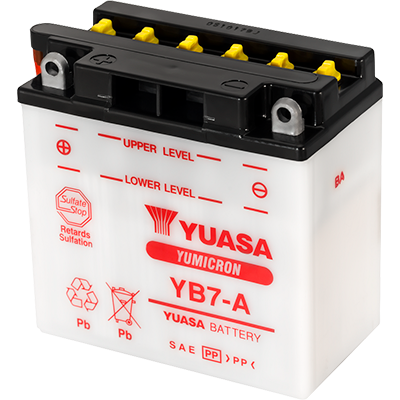 Aki Yuasa YB7-A-(BA) untuk Yamaha SR 500
