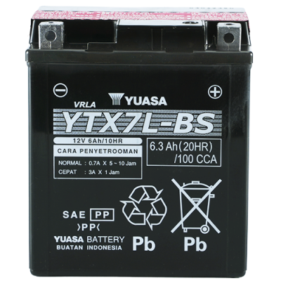 Aki Yuasa YTX7L-BS untuk KTM KTM DUKE 125